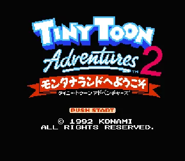 Tiny Toon Adventures 2 - Montana Land e Youkoso (Japan) screen shot title